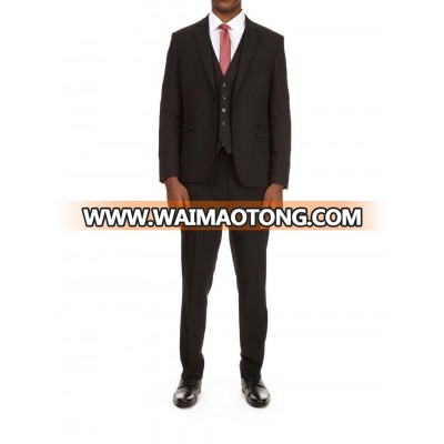 2 Piece Black Essential Slim Fit Suit with Stretch